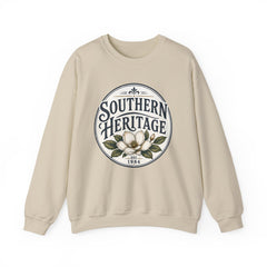 Southern Heritage Crewneck Sweatshirt — Vintage Magnolia Graphic
