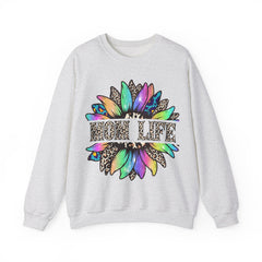 “Mom Life” Vintage Cool Life Flower Crewneck Sweatshirt