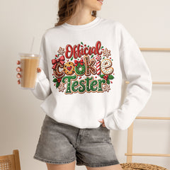 "Official Cookie Tester" Christmas Holiday Sweatshirt