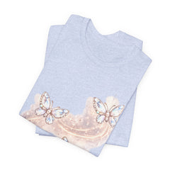 Butterfly Sparkle Tee — Pastel Crystal Butterflies Graphic T-Shirt