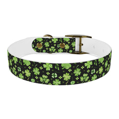 Dog Collar - St Patrick's Day Clover Design