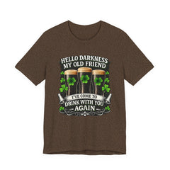 St. Patrick’s Pub Tee – “Hello Darkness My Old Friend, I’ve Come to Drink With You Again”
