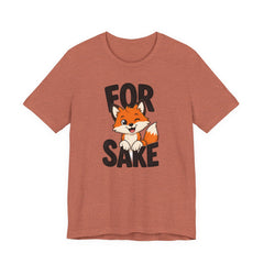 Funny Fox Tee "For Sake" Cute Fox Graphic T-Shirt