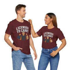 Funny Marriage License Unisex Te, License to carry
