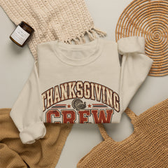 Thanksgiving Crew Sweatshirt - Vintage Turkey Family Holiday Pullover - Fall Apparel