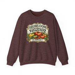 Heirloom Tomato Market Sweatshirt — Vintage Farmhouse Produce Graphic Crewneck