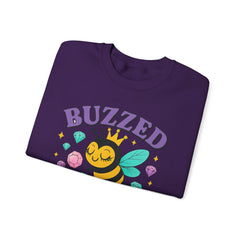 Buzzed on Bling Crewneck Sweatshirt by Gildan - Fun Gift for Bee Lovers, Jewelry Reveals