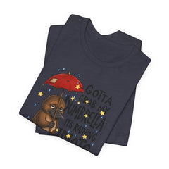 Funny Platypus T‑Shirt — "Gotta Grab My Dumbrella, It’s Raining Idiots Out There" Graphic Tee