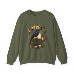 Nevermore Raven Crewneck Sweatshirt- Halloween Vibes