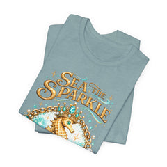 Sea the Sparkle Seahorse T-Shirt — Nautical Mermaid Beach Tee