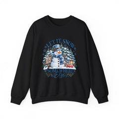 Let It Snow Somewhere Else - Winter  - Sweatshirt - Blue Design