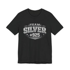 Team Silver #925 T‑Shirt — Vintage Sports Shield Tee - BP Jewelry