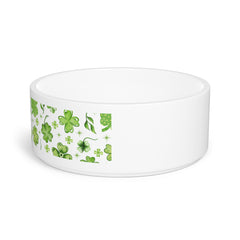 St. Patrick's Day Pet Bowl with Shamrock Design