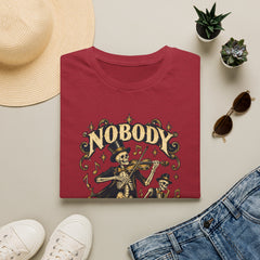 Nobody Plays It Better T-Shirt — Skeleton Violinist Day of the Dead Music Tee