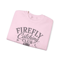 Firefly Catching Club Sweatshirt — Vintage Mason Jar Summer Nights Crewneck - Southern Heritage