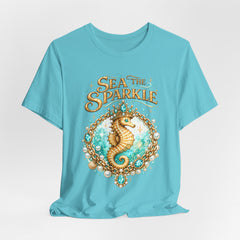 Sea the Sparkle Seahorse T-Shirt — Nautical Mermaid Beach Tee