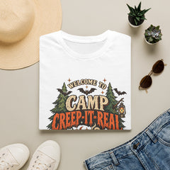 Camp Creep-It-Real T-Shirt — Welcome to Camp Halloween Graphic Tee- BP
