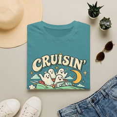 Cruisin' With My Boos T-Shirt — Cute Retro Ghosts Driving Graphic Halloween BP
