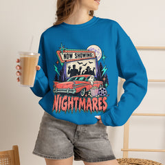 Nightmares Retro Movie Crewneck Sweatshirt- Halloween Vibes