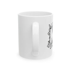 Floral 'Mom' Ceramic Mug - Perfect Gift for Mother's Day & Everyday Use