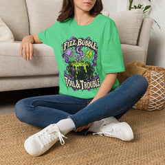 Fizz, Bubble Witch Tee — "Fizz, Bubble, Toil & Trouble" Halloween Graphic T-Shirt BP