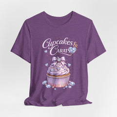 Cupcakes & Carats Tee — Cute Pastel Cupcake Graphic T-Shirt