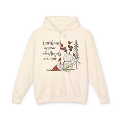 Inspirational Hoodie: Cardinals Appear When Angels Are Near - Comfort Colors
