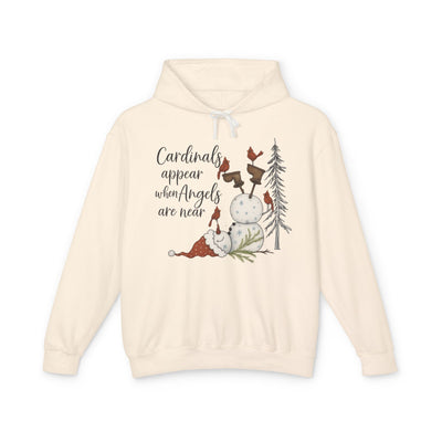 Inspirational Hoodie: Cardinals Appear When Angels Are Near - Comfort Colors