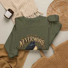Nevermore Raven Crewneck Sweatshirt- Halloween Vibes