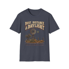 Dust, Distance & Daylight T-Shirt — Vintage Windmill Graphic Tee for Outdoor Lovers- Southern Heritage