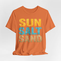 Sun Salt Sand Beach T-Shirt — Retro Coastal Summer Tee