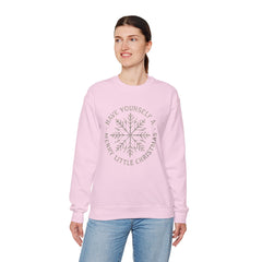 “Have Yourself a Merry Little Christmas” Snowflake Gildan Crewneck Sweatshirt