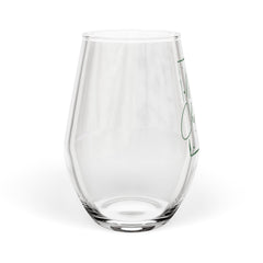 Merry Christmas Stemless Wine Glass