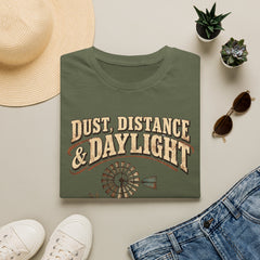 Dust, Distance & Daylight T-Shirt — Vintage Windmill Graphic Tee for Outdoor Lovers- Southern Heritage