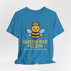 Queen Bee Fizzin' Unisex T-Shirt - Cute Bee Graphic Tee for Bee Lovers