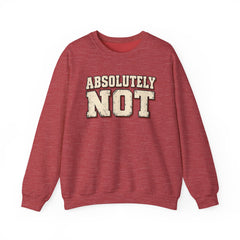 Fun Attitude Sweatshirt “Absolutely Not”