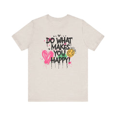 Do What Makes You Happy Tee | Unisex Jersey Short Sleeve Shirt, Positive Vibes Shirt, Gift for Friends, Uplifting Apparel, Casual [...]
