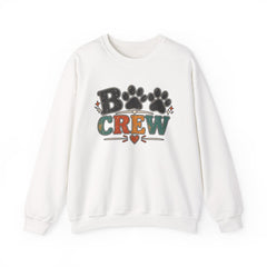 Dog Crew Sweatshirt – "B Crew" Paw Print Graphic Crewneck