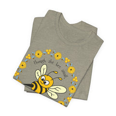 "She Bee Fierce" Unisex Jersey Short Sleeve Tee - Inspirational Bee Art Shirt