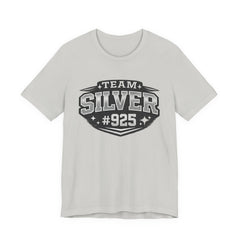 Team Silver #925 T‑Shirt — Vintage Sports Shield Tee - BP Jewelry
