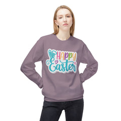 Happy Easter Unisex Midweight Softstyle Fleece Crewneck Sweatshirt