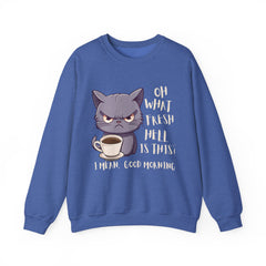 Oh, What Fresh Hell Is This? Coffee Crewneck Sweatshirt - Sarcastic