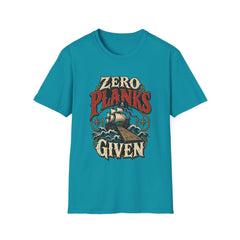 Zero Planks Given T-Shirt — Funny Pirate Ship Tee