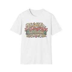Thoughts & Prayers T-Shirt — "Thoughts & Prayers For Everyone Dealing With Me Today" Retro Graphic Tee