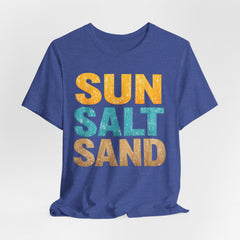 Sun Salt Sand Beach T-Shirt — Retro Coastal Summer Tee
