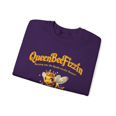 Fall Queen Bee Crewneck Sweatshirt - Halloween Pumpkin Design