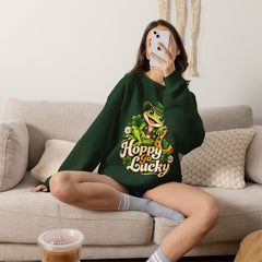 Hoppy Go Lucky Frog St. Patrick’s  Day Sweatshirt