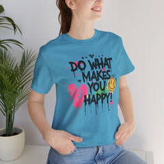 Do What Makes You Happy Tee | Unisex Jersey Short Sleeve Shirt, Positive Vibes Shirt, Gift for Friends, Uplifting Apparel, Casual [...]