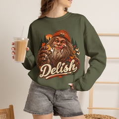 Delish Bigfoot Forest Crewneck Sweatshirt- S’Mores