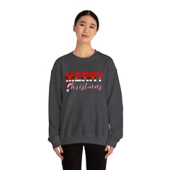 Christmas Crewneck Sweatshirt - Santa's Belt and Hat Design